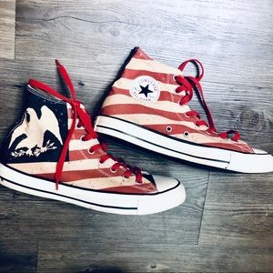 Converse Chuck Taylor Vtg American Flag eagle Sz 9